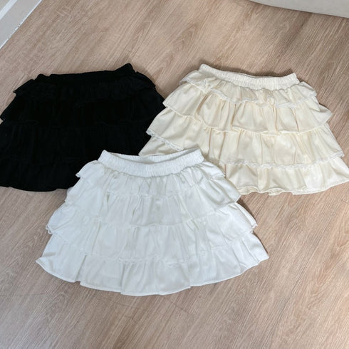 Women Tiered Ruffle Mini Skirts